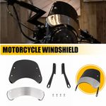 UNIVERSAL FOR 5-7'' FRONT HEADLIGHT MOTORCYCLE WINDSHIELD WINDSCREEN DEFLECTOR