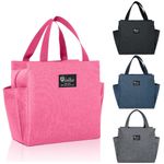 Insulated Cool Thermal Lunch Bag Food Storage Picnic Tote Bag Fits Child Adult