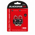 TSA Approved Luggage Lock 2 Pack Travel Suitcase Padlocks with 4 Keys Heavy Duty