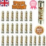 1–100x 13A Plug Top Fuses – UK Standard 13 Amp Household Mains Cartridge Fuses