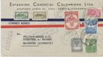 Colombia 1950 Int. MiF Kab.-Lupo-Bf with Black L1 "CLIPPER" & Airmail-RA3