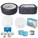 MSPA Inflatable Hot Tub Covers Bladder Chemical Kit Filters 4/6 Person Spa UK