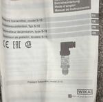 WIKA S-10 Gauge Pressure Transmitter 0–0.16 bar 4–20 mA DC 10–30 V