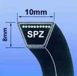 SPZ SEC V BELT (SPZ SECTION BRANDED 10 x 8MM V BELT ) - CHOOSE SIZE IN MM)