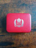 Boxed 1977 Silver Jubilee Commemorative Crown Coin. UNC.