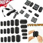 3/5/10/20pcs Ferrite Cable Clips Bead Core Coil RFI Cable Clip Choke Clamp Ring