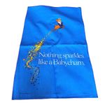 VINTAGE 'NOTHING SPARKLES LIKE A BABYCHAM' TEA TOWEL...BY CAUSEWAY