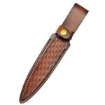 Outdoor Brown Leather Sheath for Hiking, Camping, and Daily Carry