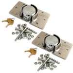PACK OF 2 VOCHE® HIGH SECURITY 73mm PADLOCK + HASP SETS VAN LOCK C/W FIXING KITS