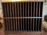 VictorianPigeonhole Sorting Rack.   w:56.5 cm, h:48cm, d: 15cm at base 11 at top