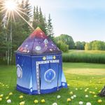 Large Kids Boy's Rocket Space Ship Tent POP UP Indoor Outdoor Playhouse Portable