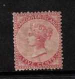 British Columbia #5 Mint Fine+ Full Original Gum Hinged