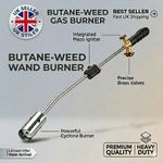 Weed Burner Gas Torch Blowtorch Garden Weed  Wand Killer + 1/4 Gas Cartridges UK