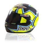 Valentino Rossi VR46 1:5 Scale Moto GP Mini Helmet Winter Test 2005