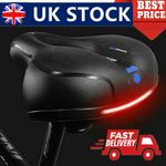 WIDE EXTRA COMFY BIKE BICYCLE GEL CRUISER COMFORT SPORTY SOFT PAD SADDLE SEAT