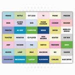 42 x Plug Organisation Labels / Extension Lead Identification Vinyl Stickers 