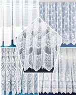 White Lace Cheap Net Curtains Rod Slot Ready to Use Sold By the Metre 11 Drops