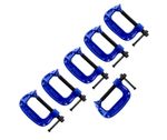 G Clamp Set (50mm) Heavy Duty Screw 6 Pcs G-Clamps for Wood & Metal Work