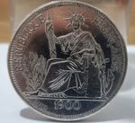 Indochine Française Piastre deCommerce Mint Year 1900