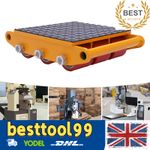 15T Heavy Duty Industrial Machinery Mover Dolly Skate Rotating 9 Roller Trolley