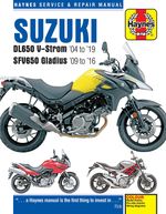 Suzuki DL650 V-Strom & SFV650 Gladius (2004-2019) Haynes Repair Manual