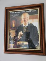 Vintage Guinness Framed Picture Irish Pub World Cup Jack Charlton