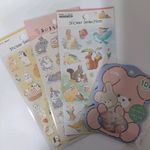 Rabbit Sticker Sheet Set New Made In Japan Scrapbooking Planner Journal
