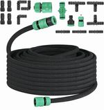 MAMIZO 50M Drip Hose Set, Soaker Hose Set, Porous Pipe Leaky Pipe - Opened