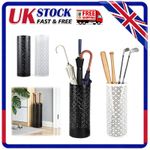 Metal Umbrella Holder Stand Rack Rain Water Drip Tray Walking Stick Storage UK