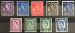 Northern Ireland Pre Decimal Wilding 1958-1969 SGNI1-SGNI11 Set of 9 Values MNH