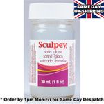 SCULPEY SATIN GLAZE VARNISH / For Fimo Sculpey Polymer Clay 30ml