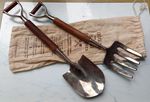 Two's Company metal and wood Salad Servers (30cm long)