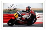 BARRY SHEENE SIGNED PHOTO PRINT AUTOGRAPH MOTO GP YAMAHA SUPERBIKES