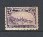CANADA SCOTT 101 USED FINE - 1908 10c DULL VIOLET ISSUE - QUEBEC TERCENTENARY