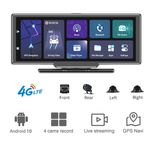 360-degree panoramic 4CH Cameras wifi car dvr backup mirror gps navi dash camera
