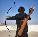 leather quiver Genuine Leather Quiver Traditional  Hunting Quiver UK Stock