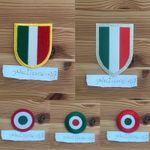 Italia Italy Serie A AC Milan Inter Juventus Scudetto Coppa Coccarda Patch Badge