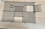 Finch Cage Fronts 12" x 18". 2 door & drinker Black. This Is For 4 Fronts  NEW