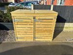 Premium 2-Bay, 3-Bay, and Quad Wooden Wheelie Bin Store