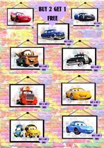 BUY 2 GET 1 FREE  Disney Prints Only Cars Kids Room Poster Gift A  Movie Nursery