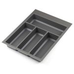 Grey Cutlery Tray Drawer Organiser Blum Tandembox Kitchen 422mm x 7 Widths