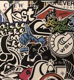 Surf Sticker Lot - Local Motion O’Neill Rusty Sex Wax Santa Cruz