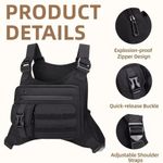 Running Hiking Chest Bag Oxford Cloth Sports Vest Bag Multi-functional Chest Bag