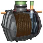 GRAF Carat-RS 2700 Litre Shallow Dig Septic Tank with Pedestrian Lid - 4 Person