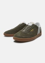 Patrick Lyon Mens Trainers Casual Shoes Olive Gum Sole