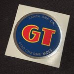 GT Round Bmx Decal BLUE