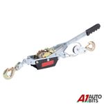 4 Ton Dual Gear Power Puller Heavy Duty 2 Hook Cable Puller Hand Winch Turfer