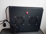 Rack Mount Server Amp Fan Cooling System Mains 2x Fans H14"xW16" Steel PLATE VGC