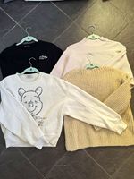 Bundle Women Jumpers Knit Zara Size S/M Pullover Black Cream Beige Cropped