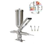 5L Commercial Jam & Cream Manual Filling Machine Churros Filler Stainless Steel
